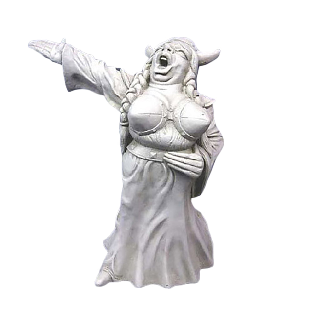 Fat Lady Sings 12 Gargoyle Sculpture - XoticBrands Home Decor