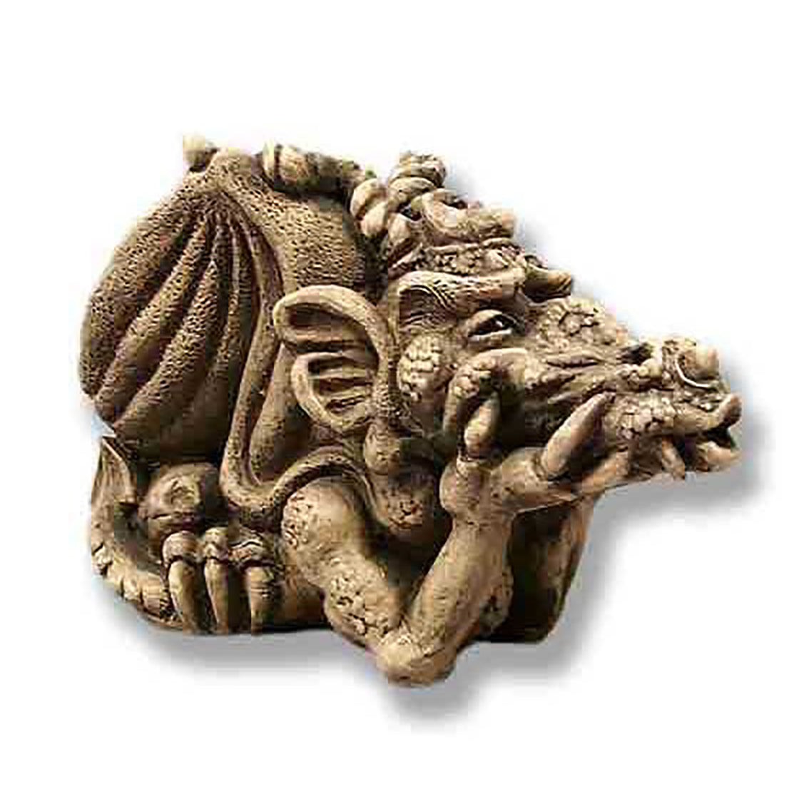 Pensive Dragon Gargoyle Sculpture - XoticBrands Home Decor