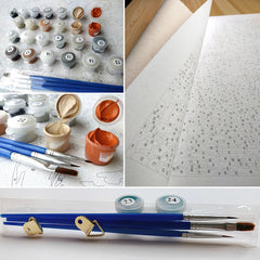 Ocean View Paint by Numbers  for Adults Kids DIY Canvas Painting Kits - Wall Art Decor - XoticBrands Home Decor