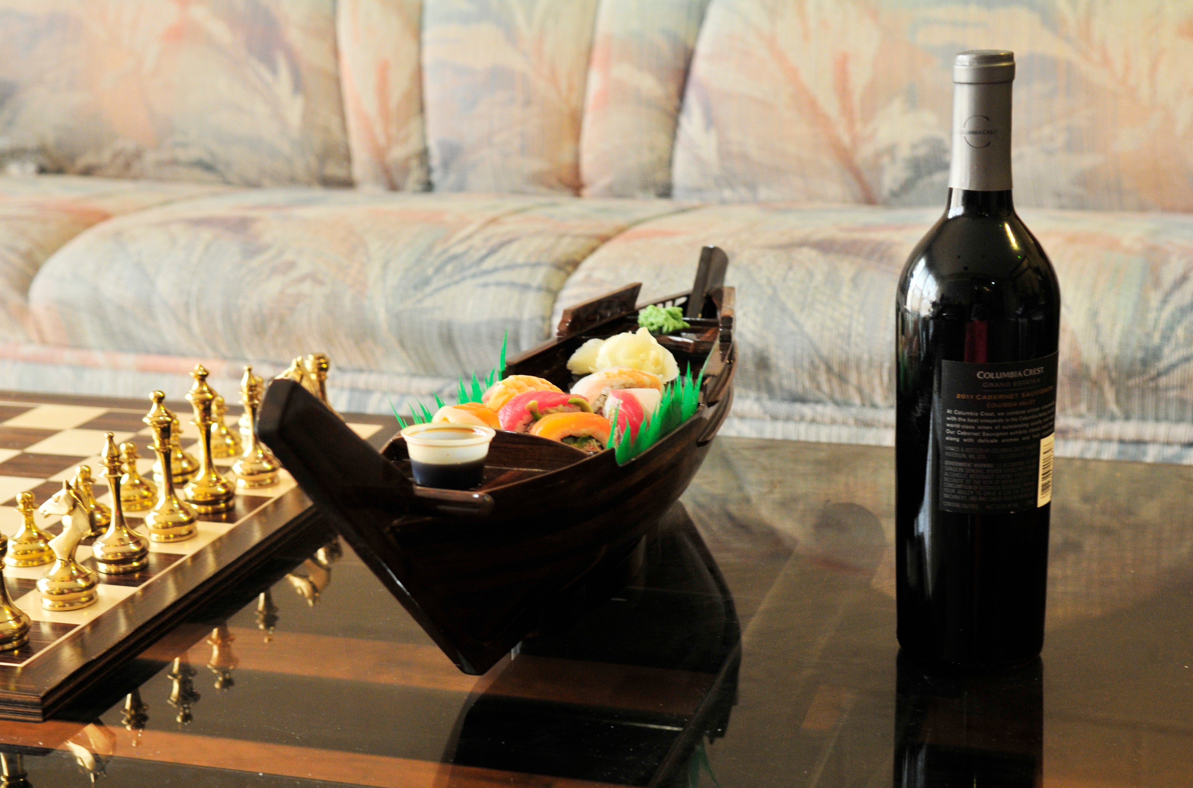  Dhow Boat Sushi Tray Model Display, Home furniture and decor, Old Modern Handicrafts, XoticBrands Home Decor