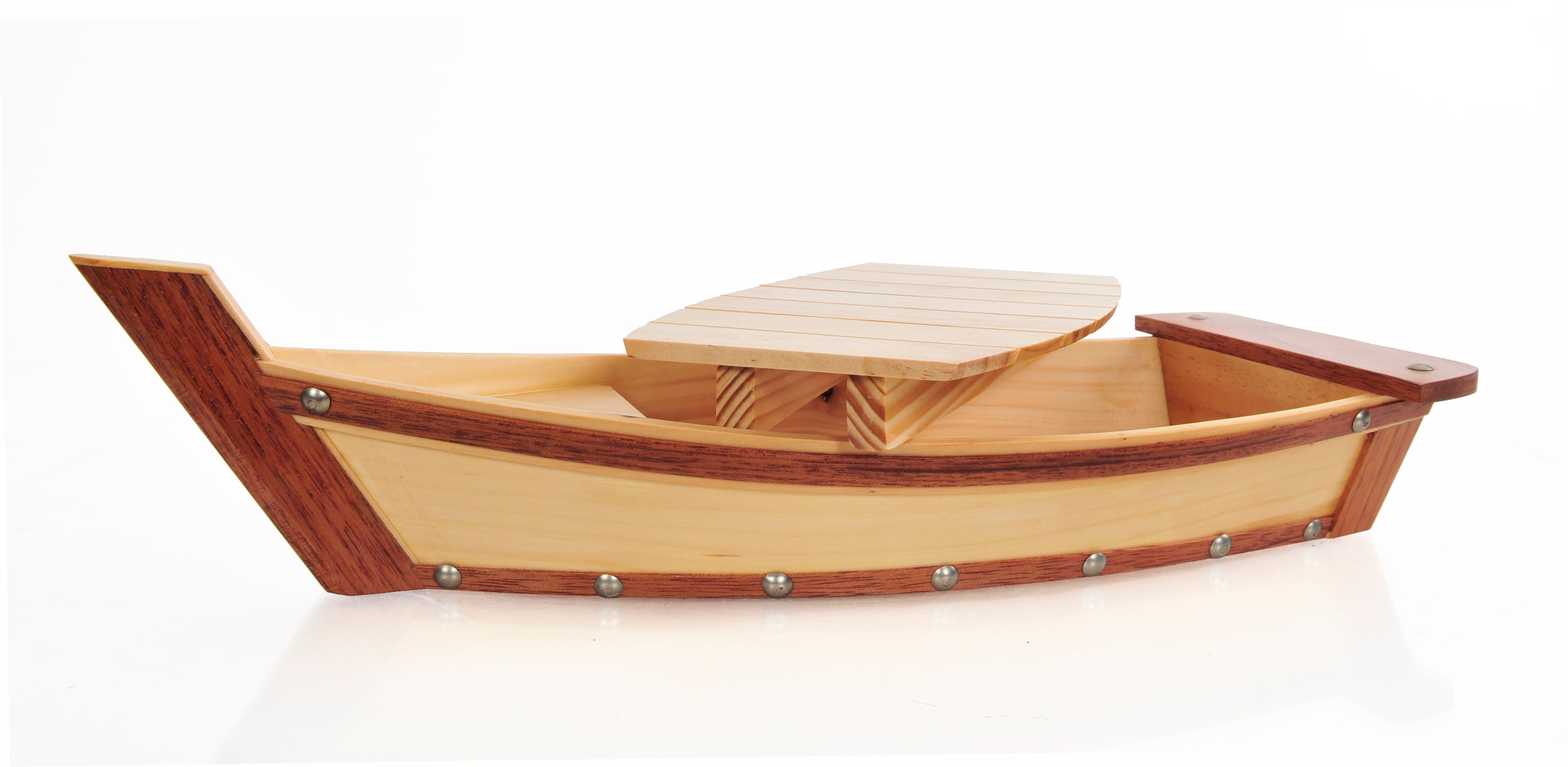  Wooden Sushi Boat Serving Tray Small, Home furniture and decor, Old Modern Handicrafts, XoticBrands Home Decor