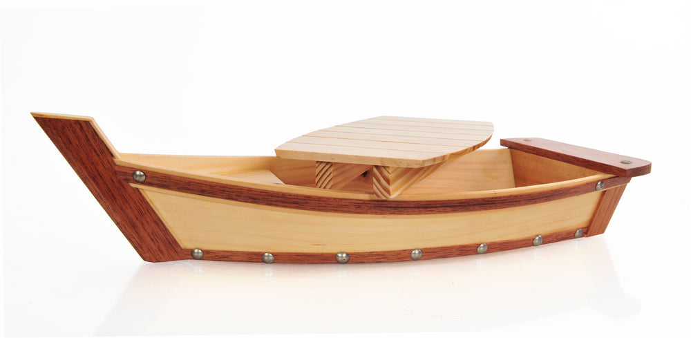  Wooden Sushi Boat Serving Tray Small, Home furniture and decor, Old Modern Handicrafts, XoticBrands Home Decor