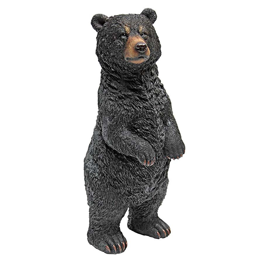 Standing Black Bear Desktop Statue