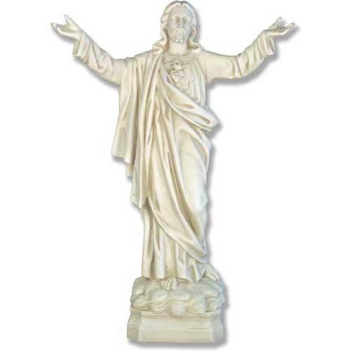Jesus Sacred Heart Blessing 30"H Religious Sculpture - XoticBrands Home Decor