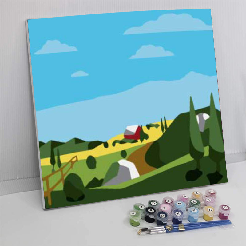 Beautiful Landscape - DIY Paint By Numbers - XoticBrands Home Decor
