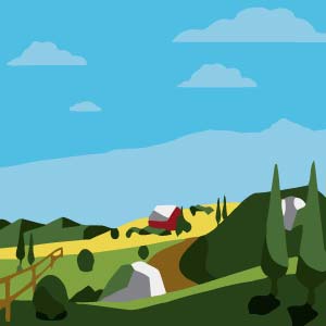 Beautiful Landscape - DIY Paint By Numbers - XoticBrands Home Decor