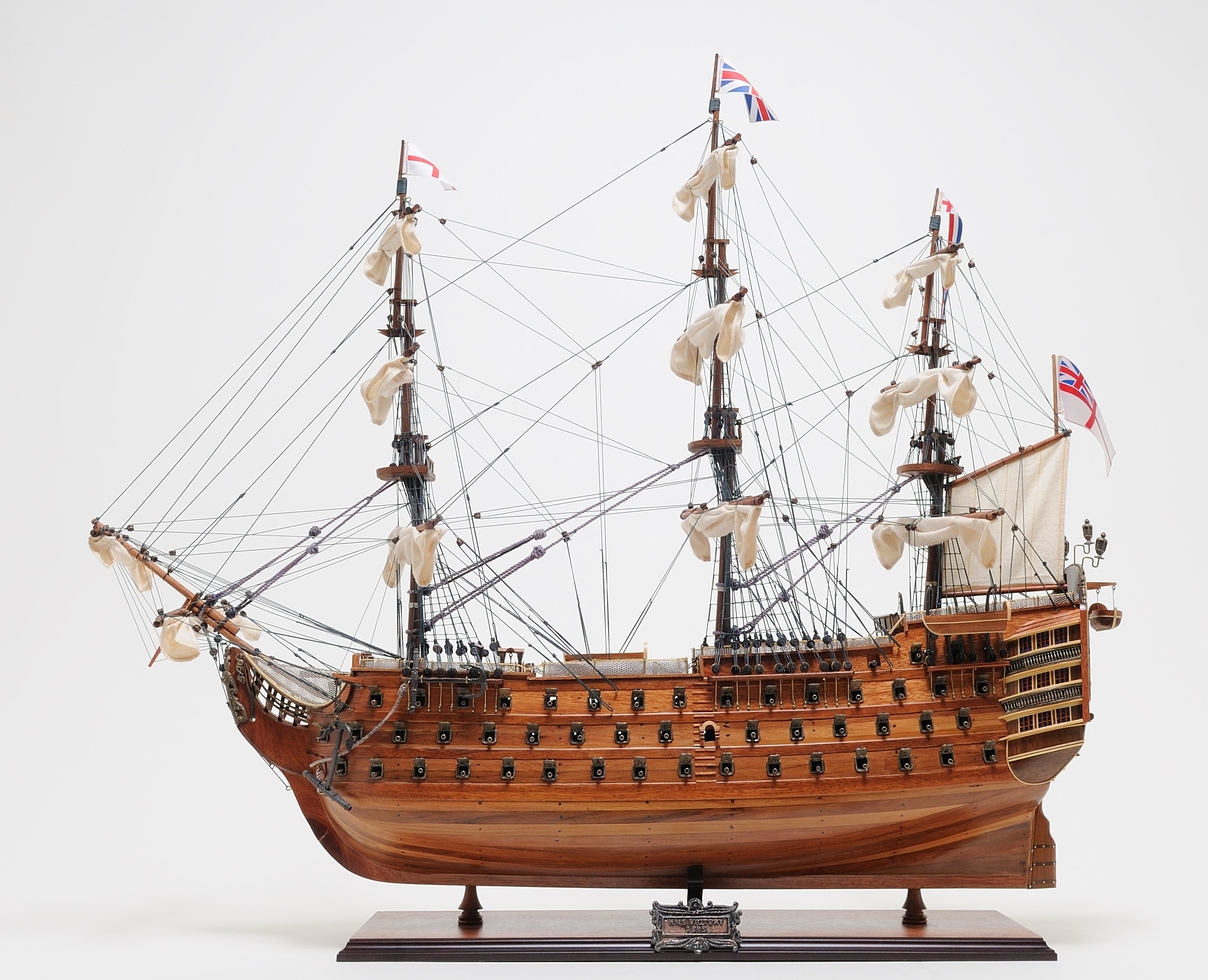  HMS Victory Large With Table Top Display Case Model Display, Home furniture and decor, Old Modern Handicrafts, XoticBrands Home Decor
