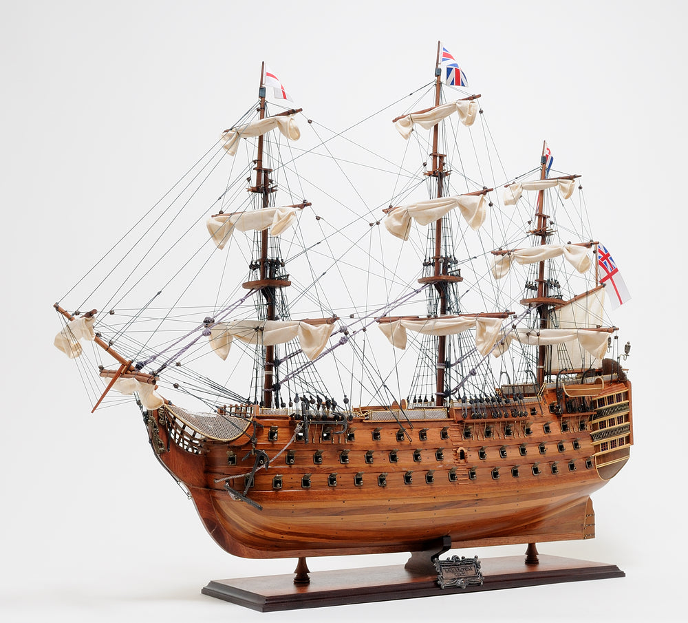  HMS Victory Large With Table Top Display Case Model Display, Home furniture and decor, Old Modern Handicrafts, XoticBrands Home Decor