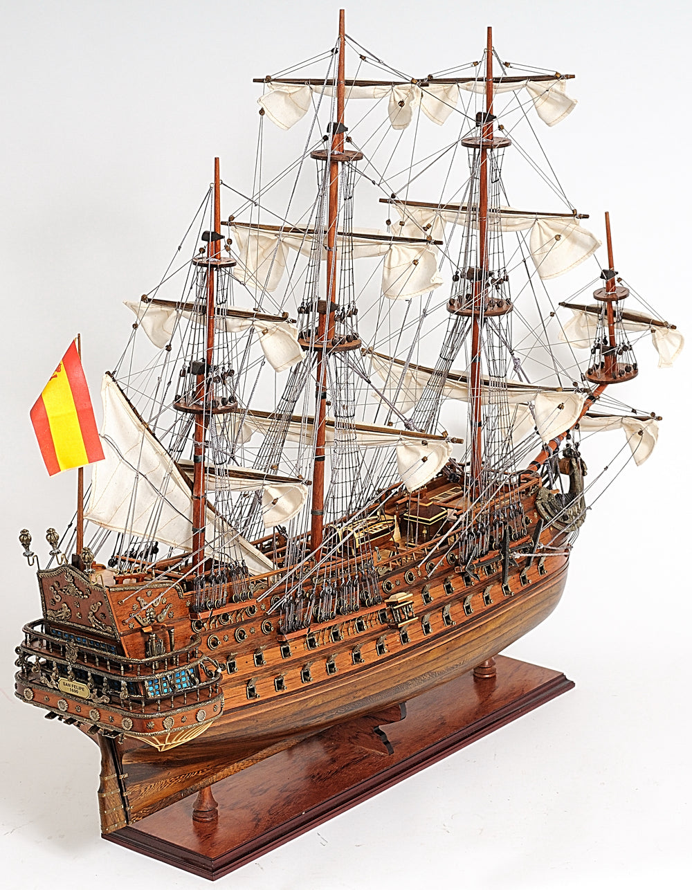  San Felipe Large With Floor Display Case Model Display, Home furniture and decor, Old Modern Handicrafts, XoticBrands Home Decor