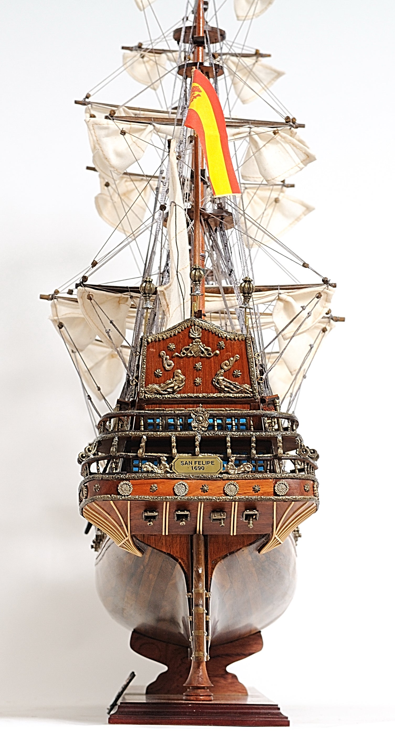  San Felipe Large With Floor Display Case Model Display, Home furniture and decor, Old Modern Handicrafts, XoticBrands Home Decor