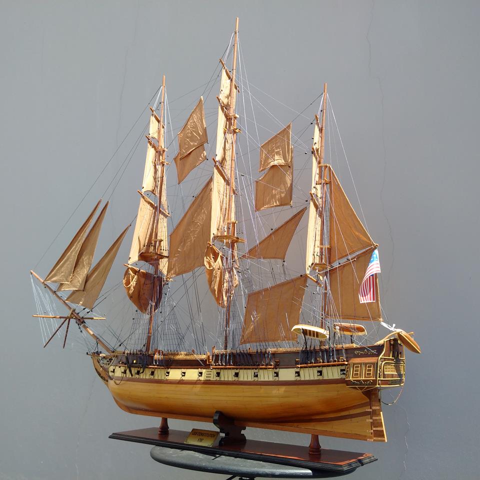  USS Constitution XL Model Display, Home furniture and decor, Old Modern Handicrafts, XoticBrands Home Decor