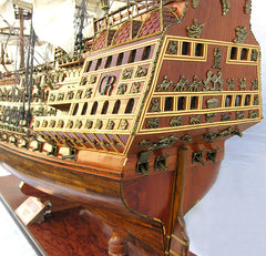  HMS Sovereign of The Seas 56" With Display Case XL No Glass Model Display, Home furniture and decor, Old Modern Handicrafts, XoticBrands Home Decor