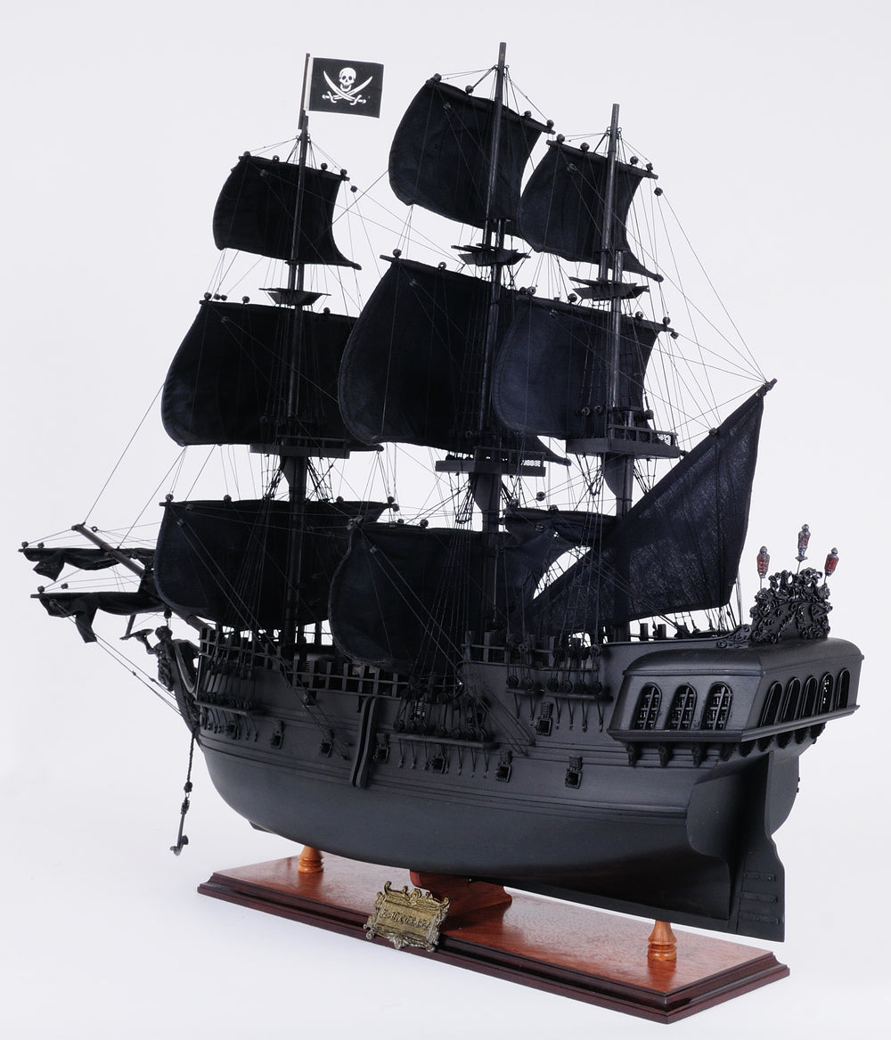  Black Pearl Pirate Ship Large With Table Top Display Case Model Display, Home furniture and decor, Old Modern Handicrafts, XoticBrands Home Decor
