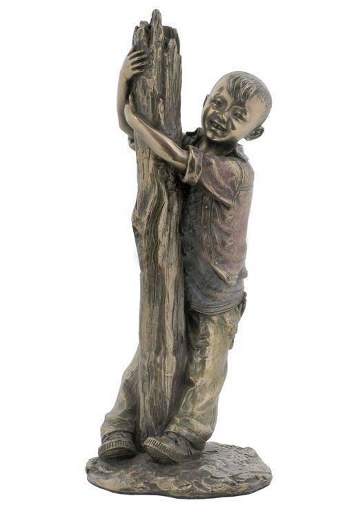  Oriental Youth - Hide & Seek - Ethnic Collectibles Sculpture Figurine, , XoticBrands, XoticBrands Home Decor