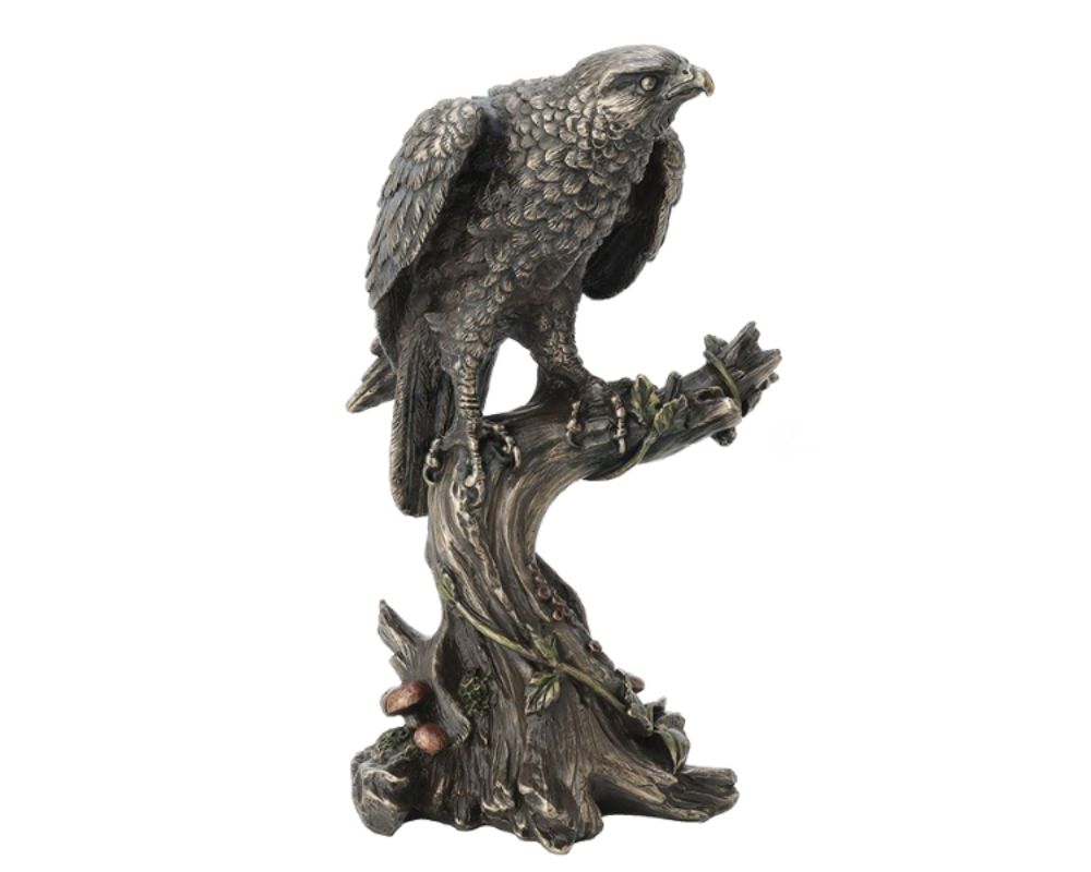  Peregrine Falcon Animal Sculpture, Animal, XoticBrands, XoticBrands Home Decor