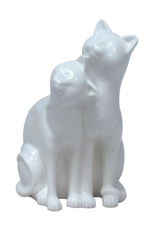  Leaning On - Art Sculpture, Cats, XoticBrands, XoticBrands Home Decor