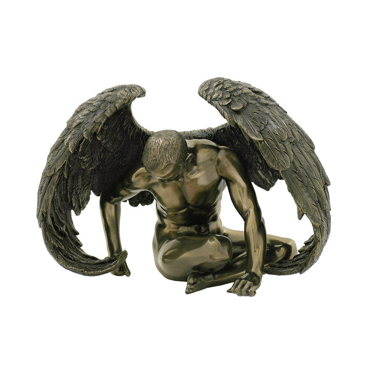  Winged Nude Male Sitting With Hands On The Floor - Artistic Body, Male Nudes, XoticBrands, XoticBrands Home Decor