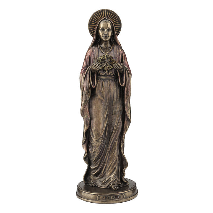  Saint Portia - Religious Sculpture, Religious., XoticBrands, XoticBrands Home Decor