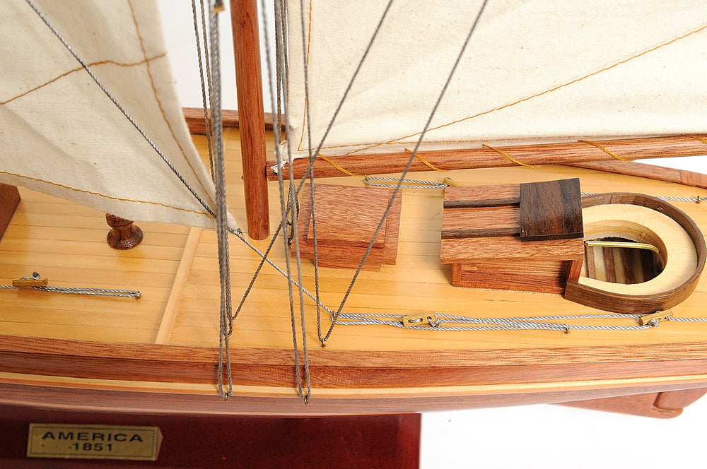  America Yacht Model Display, Home furniture and decor, Old Modern Handicrafts, XoticBrands Home Decor