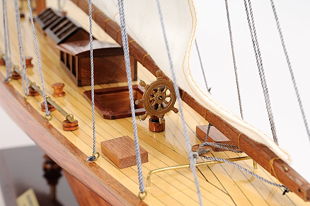  Shamrock Yacht L Boat Model Display, Home furniture and decor, Old Modern Handicrafts, XoticBrands Home Decor