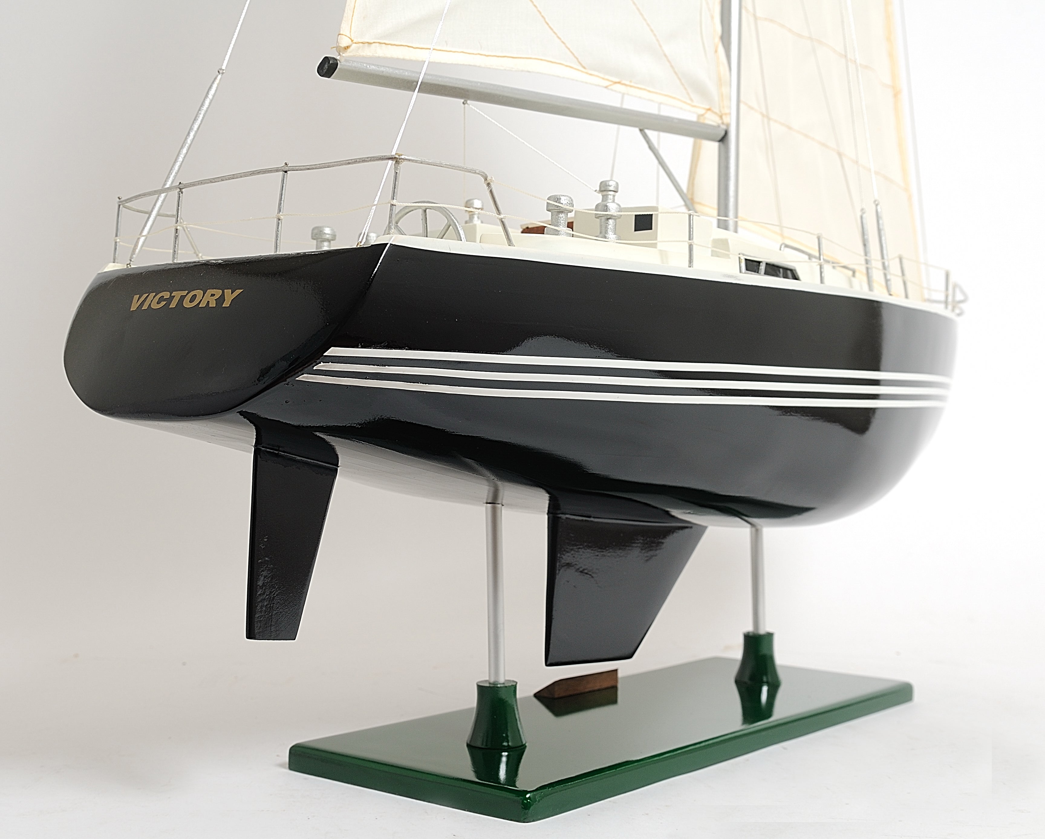  Victory Yacht Painted Boat Model Display, Home furniture and decor, Old Modern Handicrafts, XoticBrands Home Decor