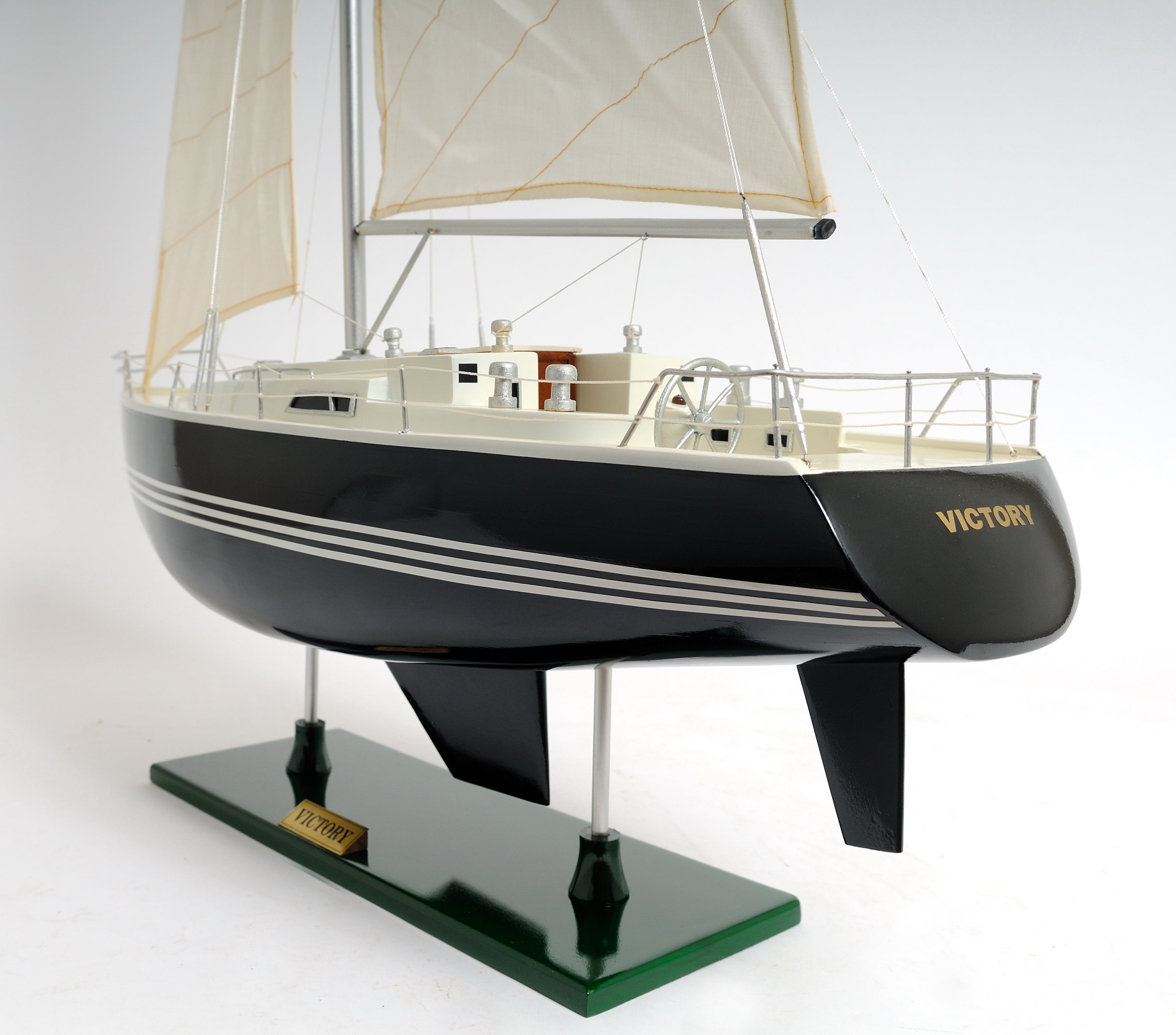  Victory Yacht Painted Boat Model Display, Home furniture and decor, Old Modern Handicrafts, XoticBrands Home Decor