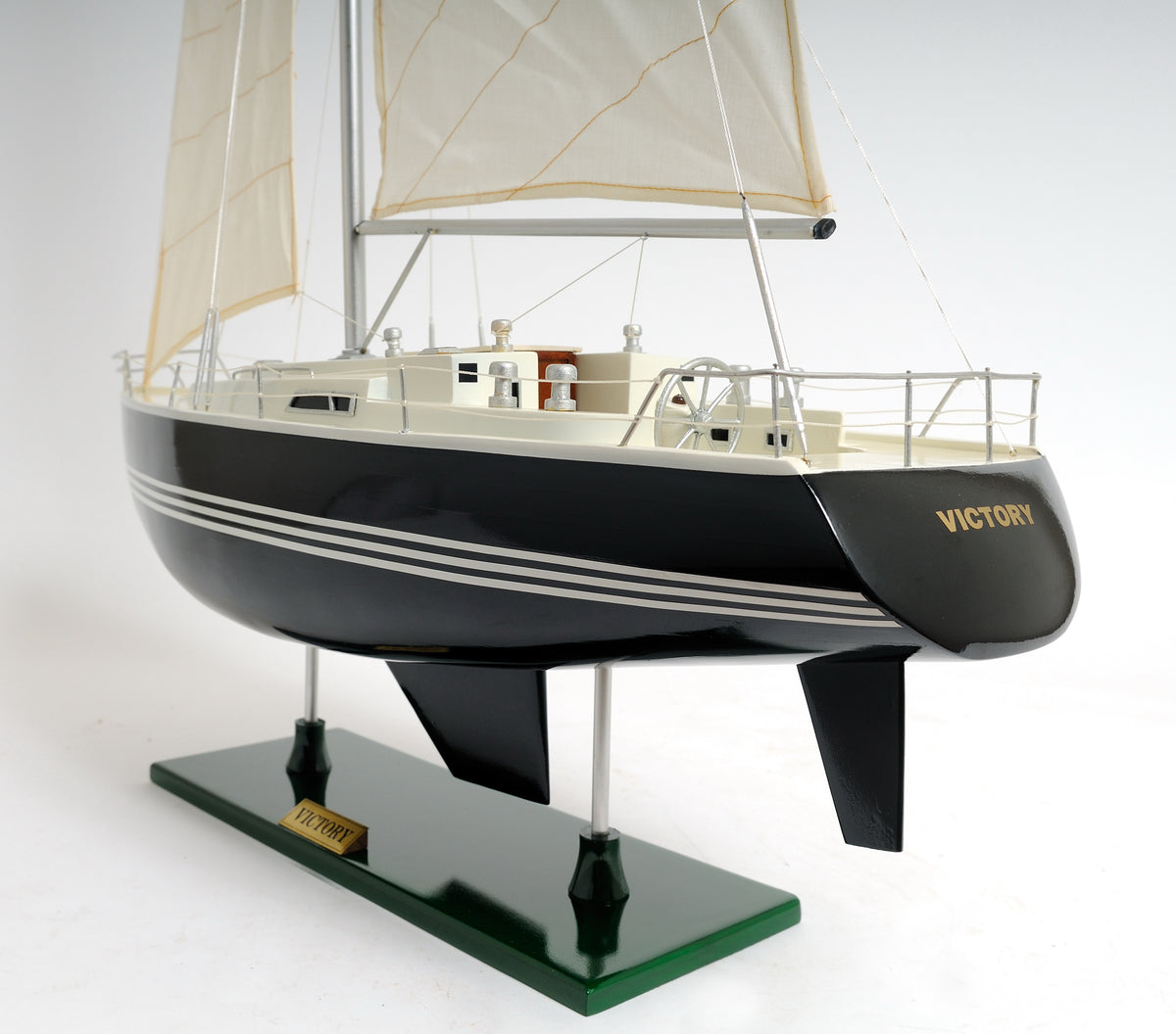  Victory Yacht Painted Boat Model Display, Home furniture and decor, Old Modern Handicrafts, XoticBrands Home Decor