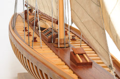  Shamrock Open Hull Boat Model Display, Home furniture and decor, Old Modern Handicrafts, XoticBrands Home Decor