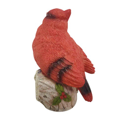 Cardinal on Tree Branch - Bird Animal Statue Sculpture Figurine - XoticBrands Home Decor