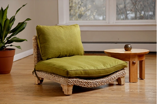 Ubuy Seagrass Meditation Yoga Chair Meditation Chair, Criss Cross