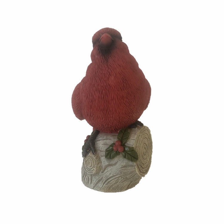 Cardinal Burly Bird Statue - XoticBrands Home Decor