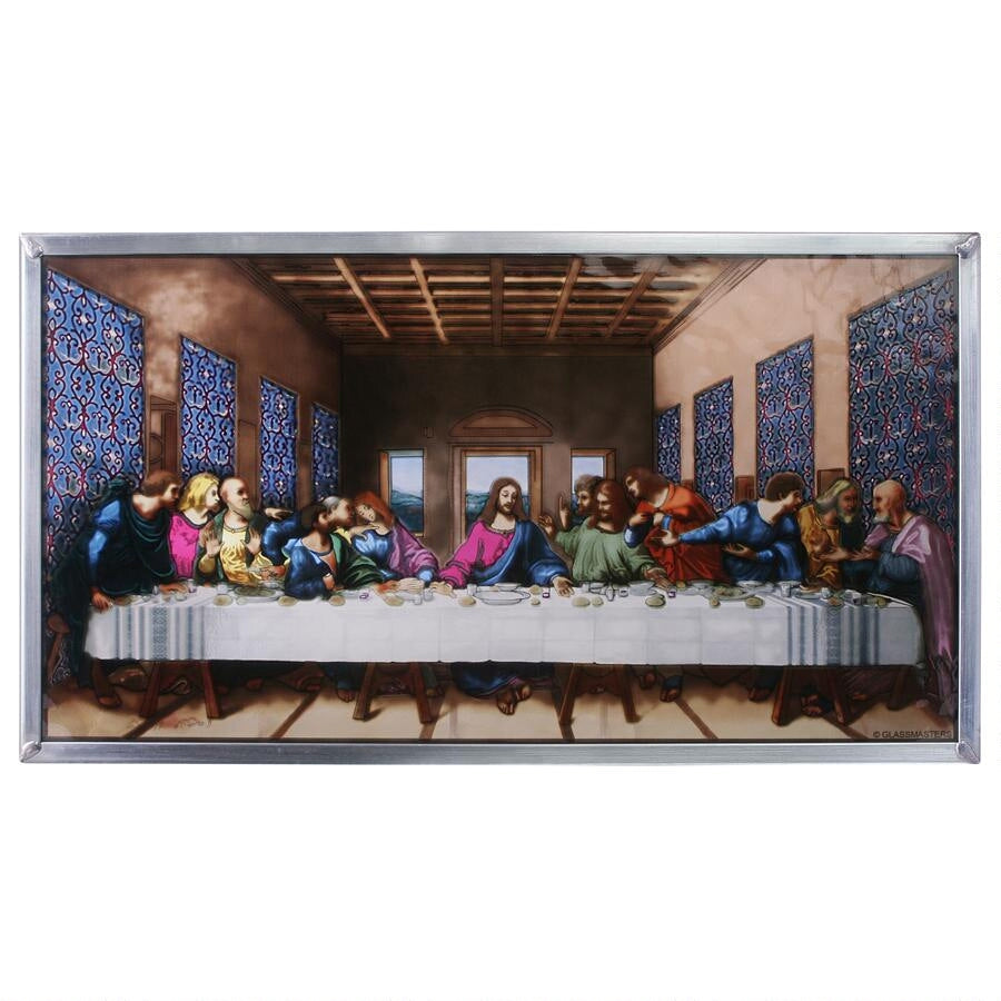  The Last Supper Art Glass, Christian Art, Design Toscano, XoticBrands Home Decor