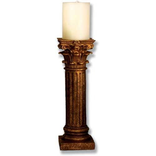 Corinthian Order Candleholder Religious Sculpture - XoticBrands Home Decor