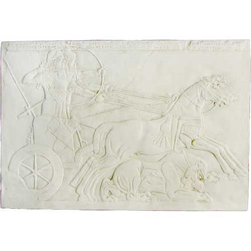  Assyrian Hunting Frieze Animal Architectural  Sculpture, Home Decor, XoticBrands, XoticBrands Home Decor