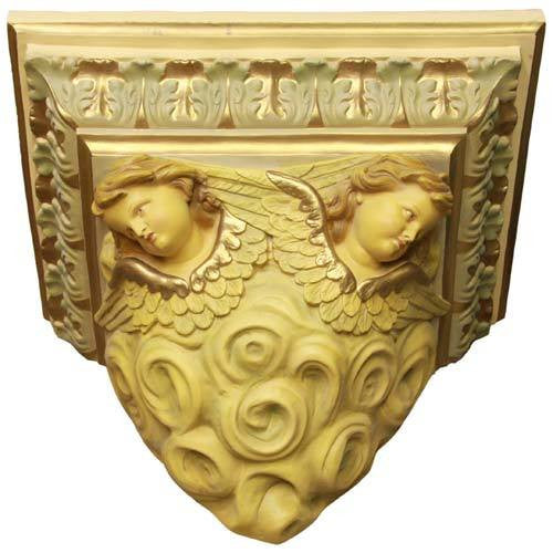 Outlooking Angels Shelf/Bracket Religious Sculpture - XoticBrands Home Decor