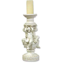 Cherubs Of Capri Candleholder Garden Angel Statue - XoticBrands Home Decor
