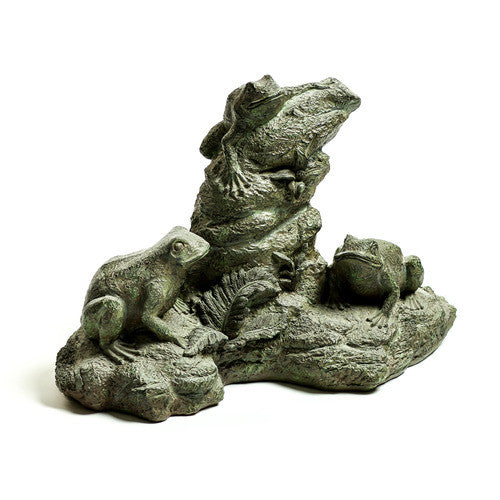 Frog Trio Garden Animal Statue - XoticBrands Home Decor