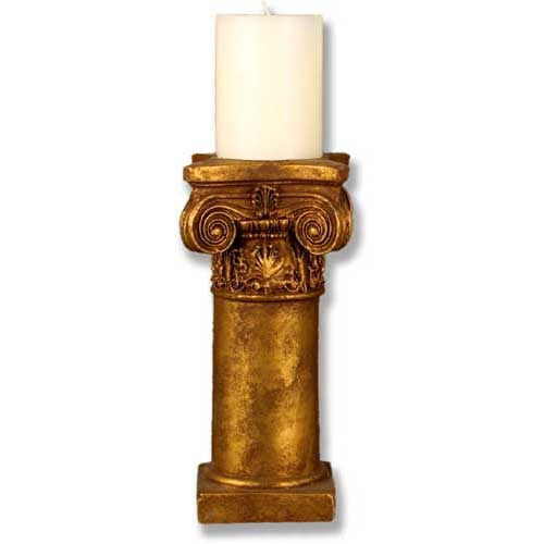 Smooth Ionic Candleholder Religious Sculpture - XoticBrands Home Decor