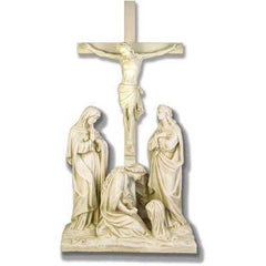 Jesus Is Crucified W/Cross Station # 12 Religious Sculpture - XoticBrands Home Decor