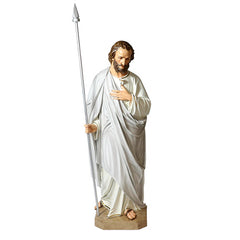  ST THOMAS W / SPEAR 5' Animal Religious  Sculpture, Religious Decor, XoticBrands, XoticBrands Home Decor