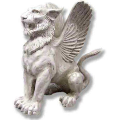 Mystical Winged Lion 19 Gargoyle Sculpture - XoticBrands Home Decor