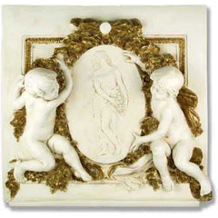 Labelle Demoiselle Cherub Plq - Architectural   Over Door Plaques - XoticBrands Home Decor