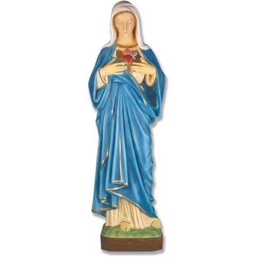 Mary Of The Seven Sorrows 49" H Religious Sculpture - XoticBrands Home Decor