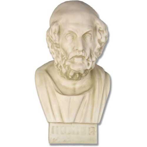 Homer Bust-26 -  Greek & Roman Busts - XoticBrands Home Decor
