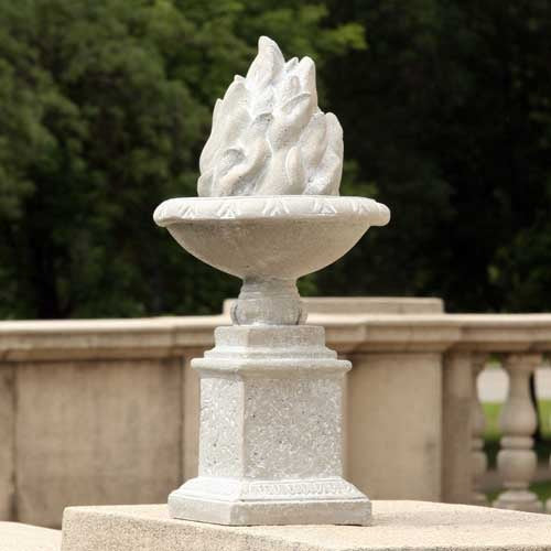  Olympia Flame Finial 21 Animal Architectural  Sculpture, Home Decor, XoticBrands, XoticBrands Home Decor