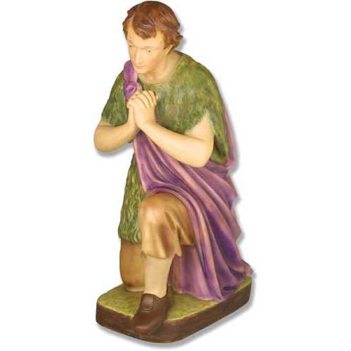Kneeling Shepherd 30 H Ntv1.2  Religious  Sculpture - XoticBrands Home Decor