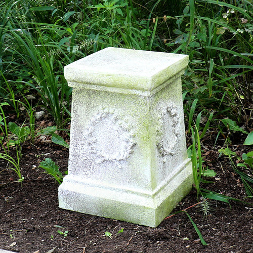  Wreath Pedestal 18 - Pedestal Sculpture, Architectural, XoticBrands Home Decor