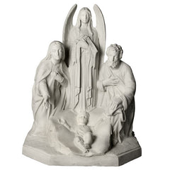  HOLY FAMILY W/ ANGEL 38" H Religious Sculpture - Religious, Religious, XoticBrands, XoticBrands Home Decor