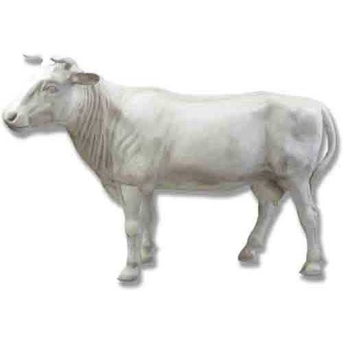 Cow Life Size Four Legs Down Garden Animal Statue - XoticBrands Home Decor