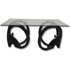Ram Head Table Lg Garden Animal Statue - XoticBrands Home Decor
